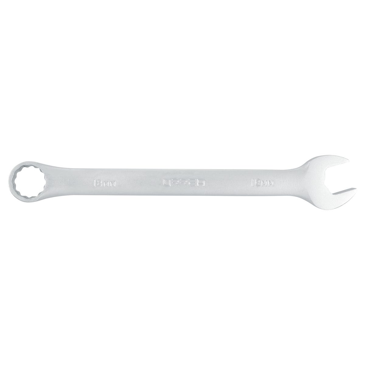 Llave Combinada Satinada Métrica, 12 Puntas, Urrea 1218MA