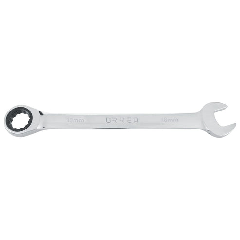 Llave Combinada Pulido Espejo De Matraca Métrica, 12 Puntas, Urrea 1218MCM