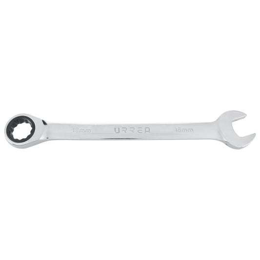 Llave Combinada Pulido Espejo De Matraca Métrica, 12 Puntas, Urrea 1218MCM