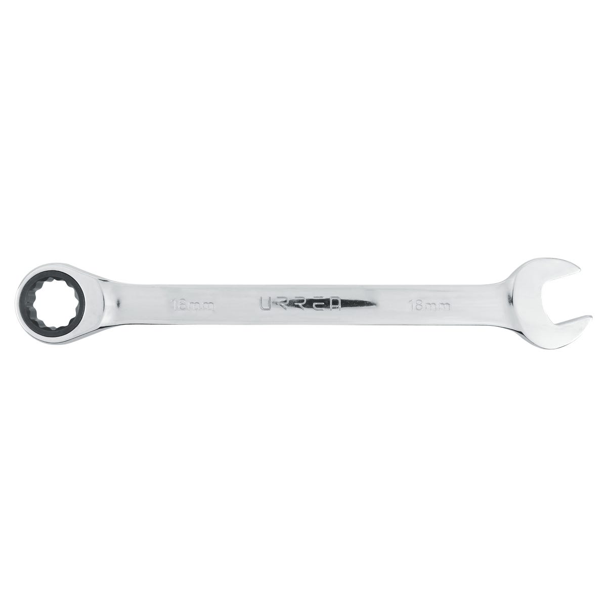 Llave Combinada Pulido Espejo De Matraca Métrica, 12 Puntas, Urrea 1218MCM