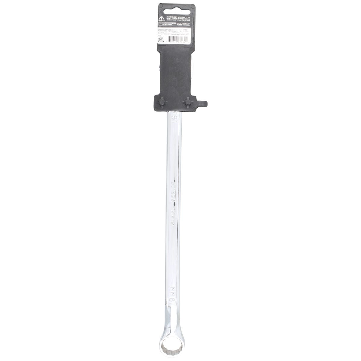 Llave Combinada Extra Larga Pulido Espejo Métrica, 12 Puntas, Urrea 1219ML