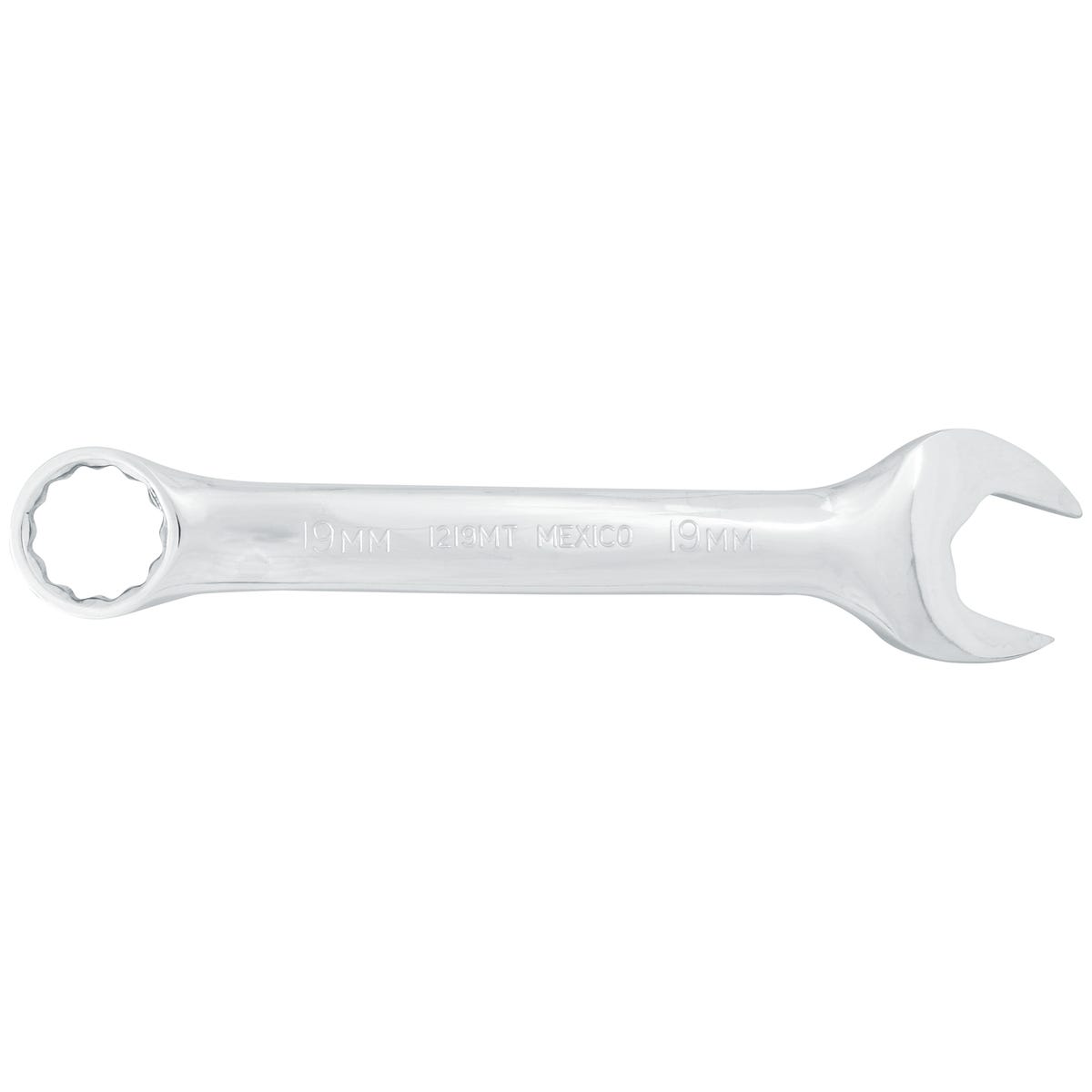 Llave Combinada Corta Pulido Espejo Métrica, 12 Puntas, Urrea 1219MT