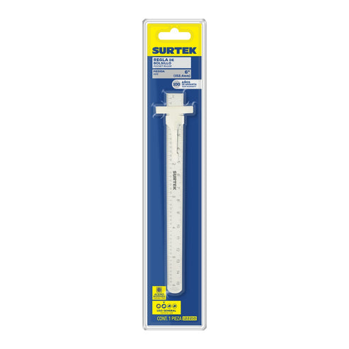 Regla De Acero Inoxidable 12, Surtek 122211