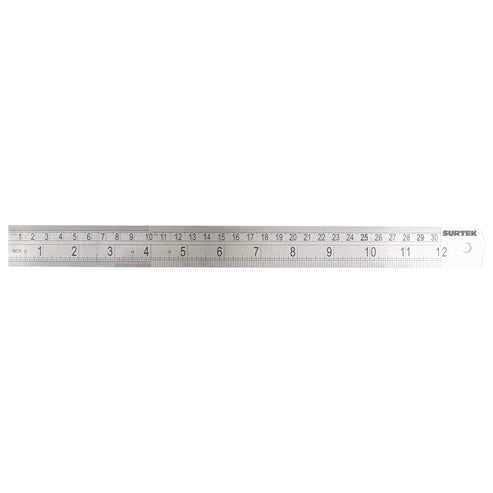 Regla De Acero Inoxidable 12, Surtek 122211