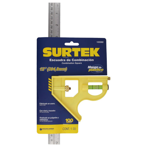 Escuadra De Combinación Con Cabeza Plástica 12, Surtek 122265
