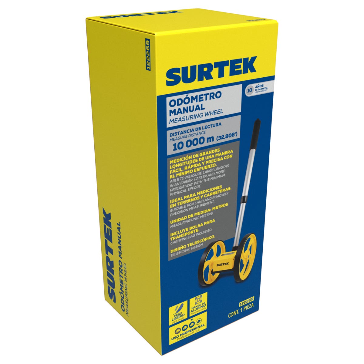 Odómetro Manual De 10, 000 m, Surtek 122269