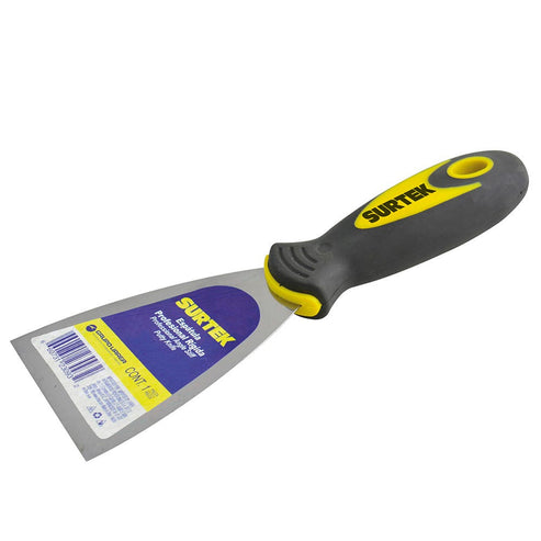 Espátula Flexible De Acero De Alto Carbón Con Mango Bimaterial 4, Surtek 123034