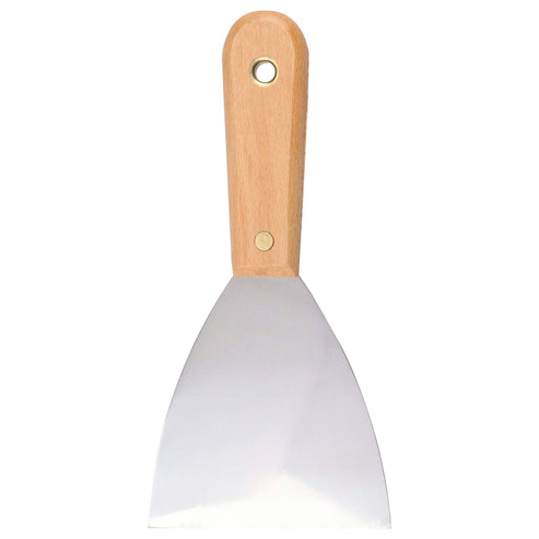 Espátula Flexible De Acero De Alto Carbón Con Mango De Madera 4, Surtek 123104