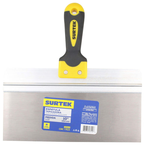 Espátula Tapizadora De Acero De Alto Carbón Con Mango Bimaterial 10, Surtek 123110