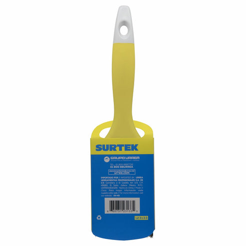 Brocha De Cerdas Naturales Con Mango Plástico 2 x 47 mm, Grosor De Cerda 10 mm, Surtek 123133