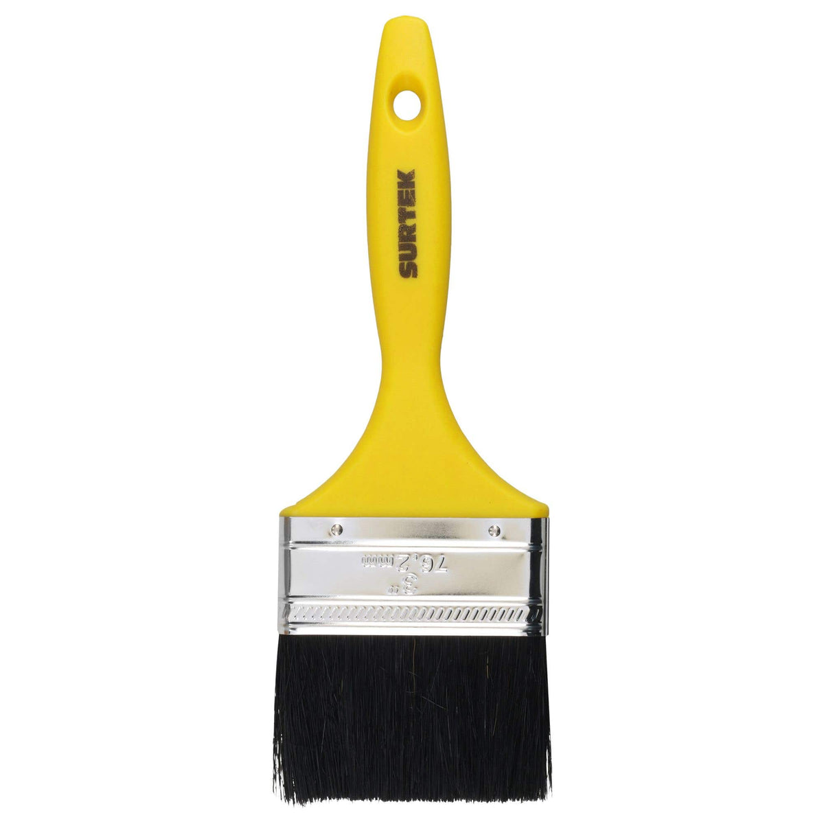 Brocha De Cerdas Naturales Con Mango Plástico 3 x 44 mm, Grosor De Cerda 13.5 mm, Surtek 123315