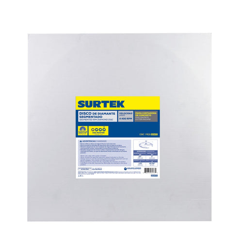 Disco De Diamante Para Cortadora De Concreto, 18, Surtek 123475