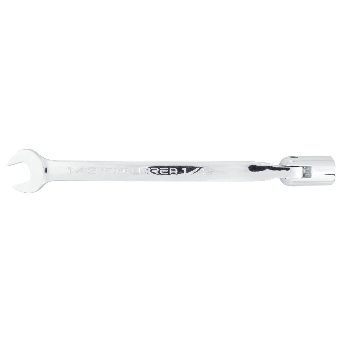 Llave Combinada Flexible Pulido Espejo En Pulgadas, 12 Puntas, Urrea 1270-16