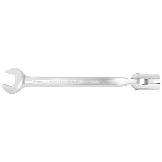 Llave Combinada Flexible Pulido Espejo Métrica, 12 Puntas, Urrea 1270-19M