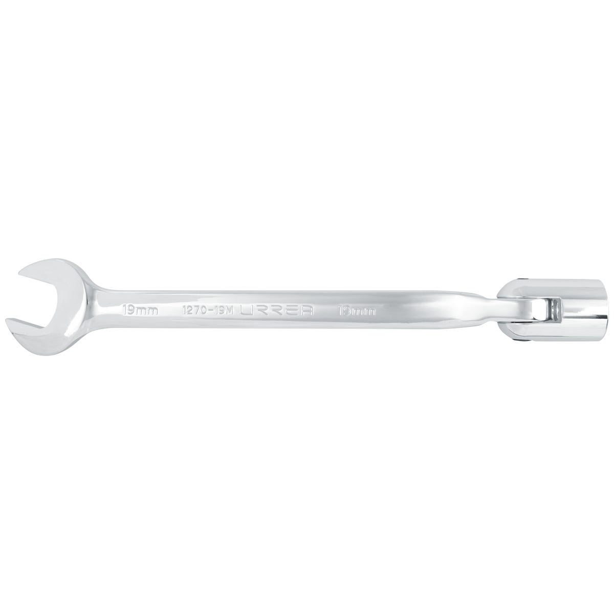 Llave Combinada Flexible Pulido Espejo Métrica, 12 Puntas, Urrea 1270-19M