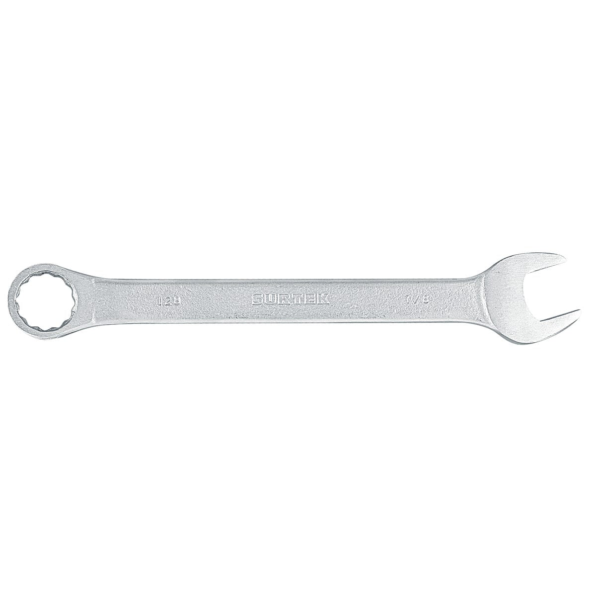 Llave Combinada Satinada En Pulgadas, 12 Puntas, Surtek 128