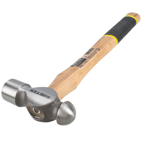 Martillo De Bola Pulido Con Mango De Madera Con Grip De 12-13/64, 12 Oz, Surtek 12SG