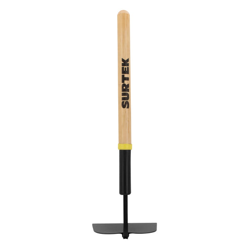 Azadón Para Tomatero Con Mango Corto De Madera 6-1/4, 16, Surtek 130055