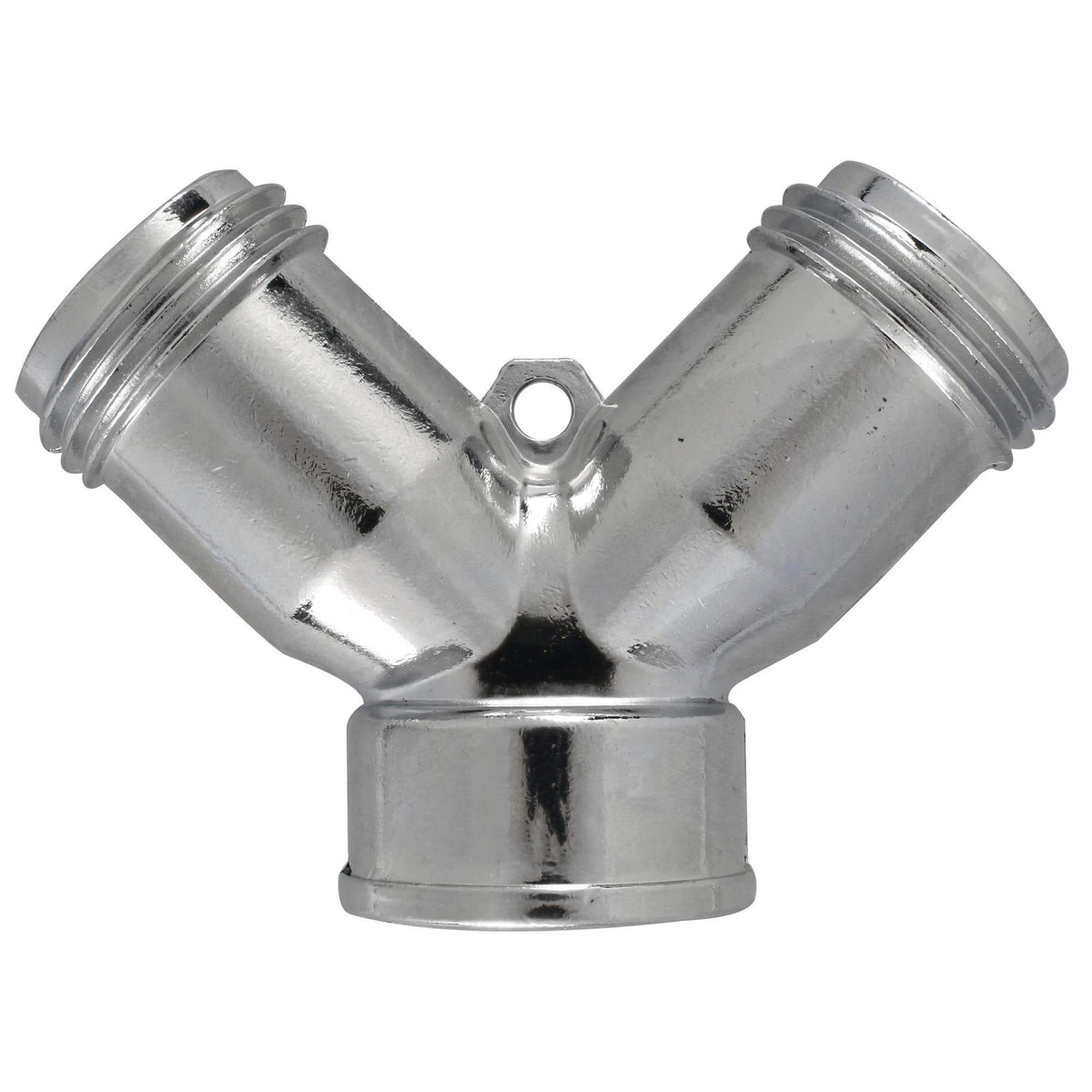 Adaptador Para Manguera De Riego En Y Cromado, 11 cm x 7 cm, Surtek 130333