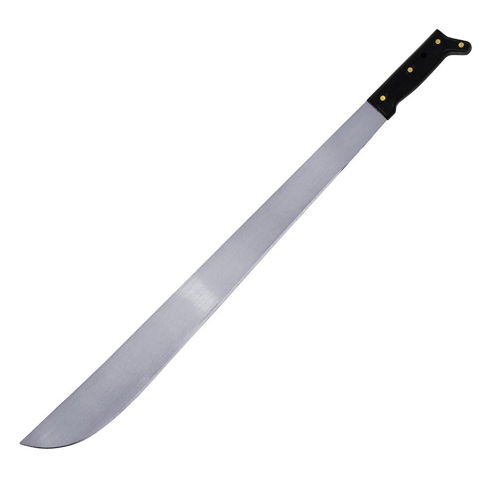 Machete Troquelado Con Mango Negro Recto 14, Surtek 130498