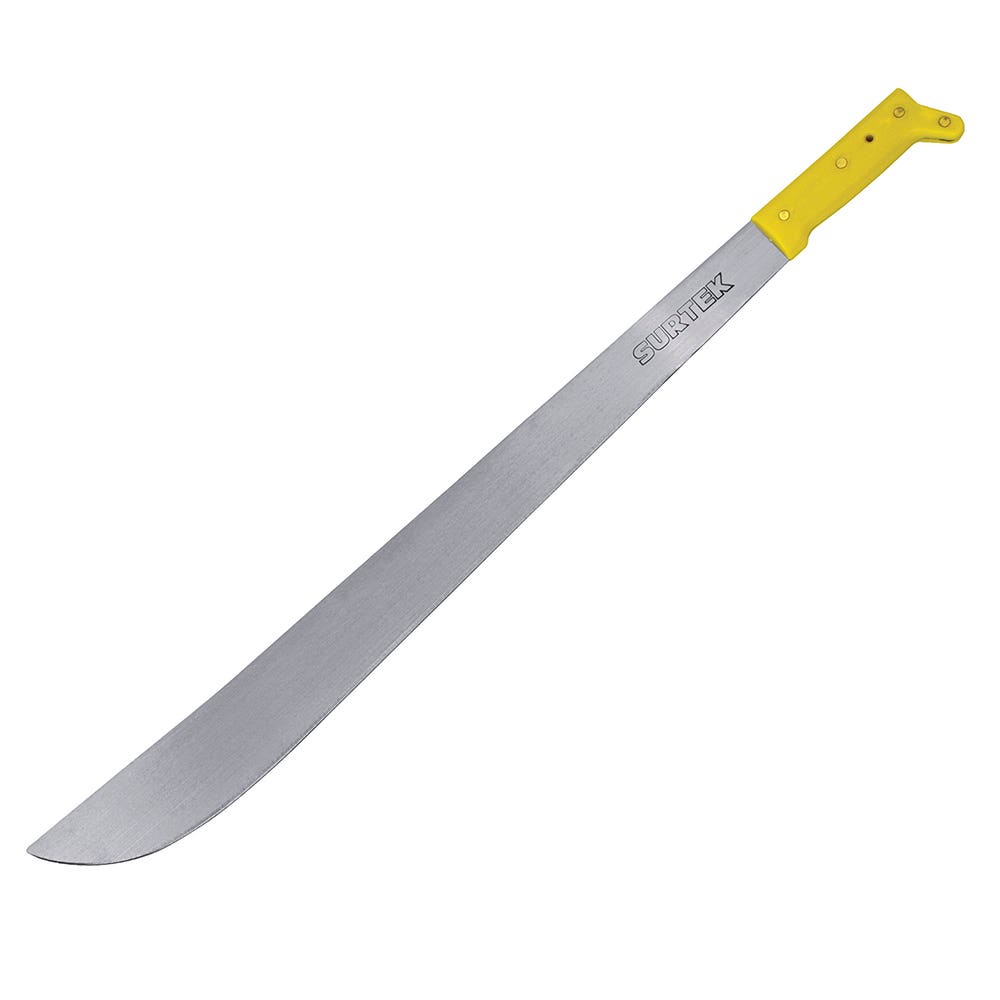 Machete Laminado Con Mango Amarillo Recto 24, Surtek 130506