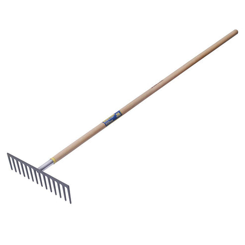 Rastrillo Recto Para Asfalto Con Mango De Madera 60, 14 Dientes, Surtek 130653