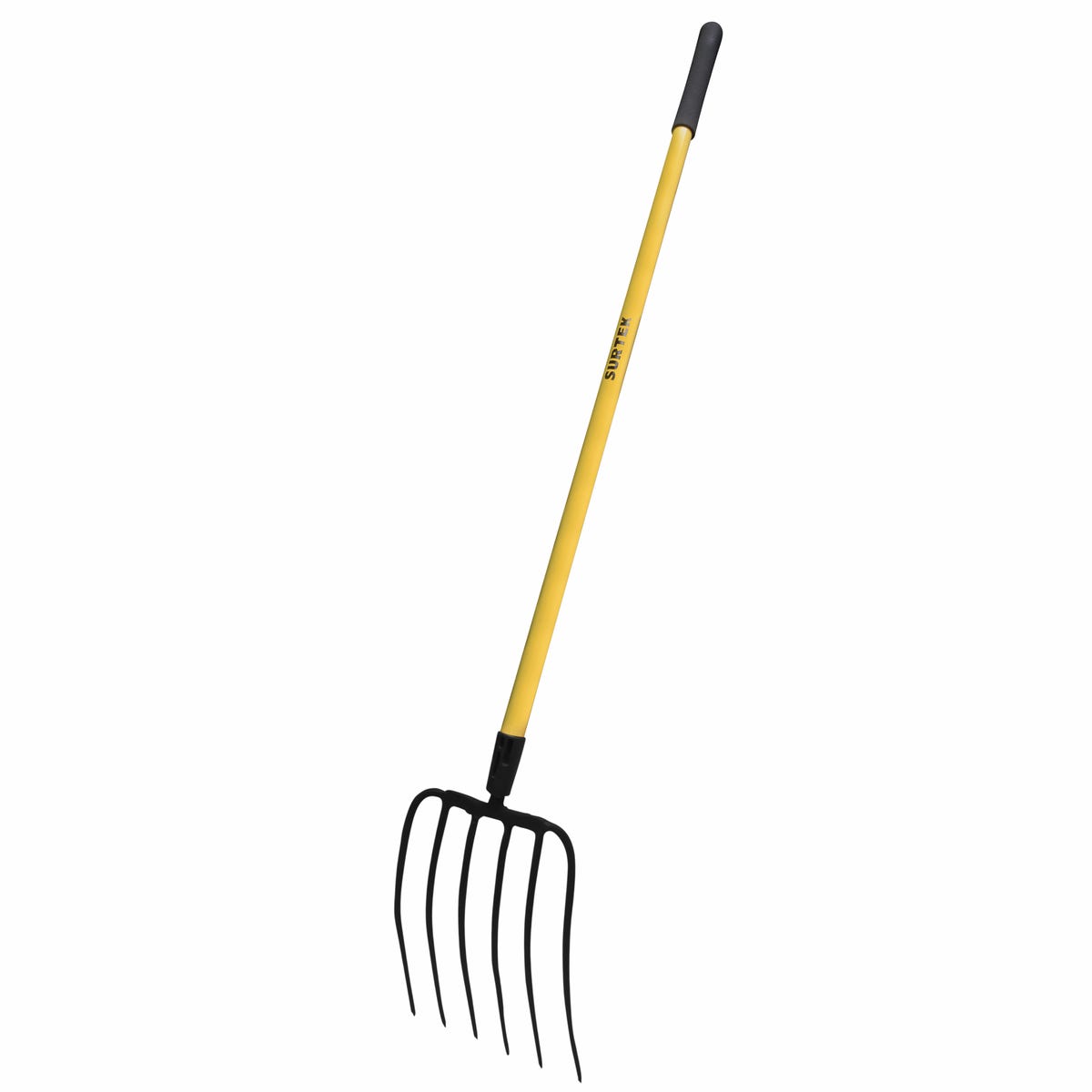 Bieldo Forjado En Una Pieza Con Mango De Madera De 6 Dientes, 48, Surtek 130676