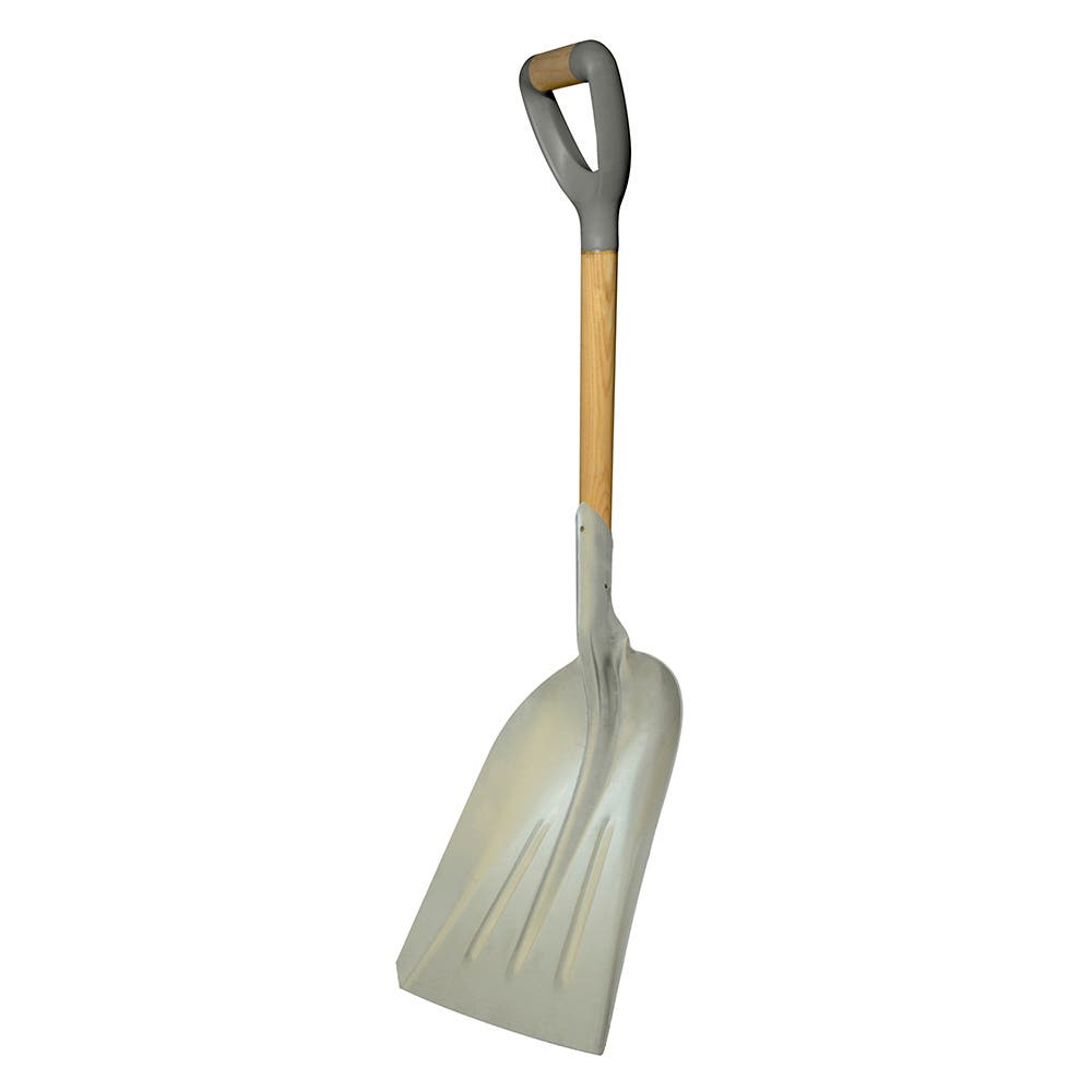 Pala Sanitaria Con Mango De Madera Con Puño Contractor Grip, Cuchara De Aluminio, Surtek 130689