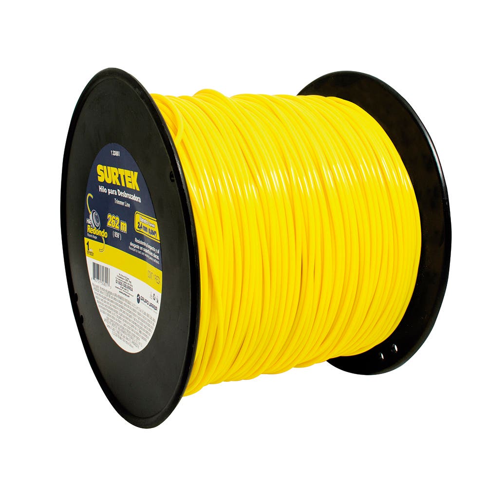 Nailon Redondo Para Desbrozadora En Carrete, 2.4 mm x 262 m, Surtek 130801