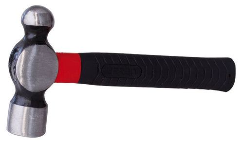 Martillo De Bola Forjada Con Mango De Fibra De Vidrio Anti-Vibración Corto De 9, 24 Oz, Urrea 1324FVS