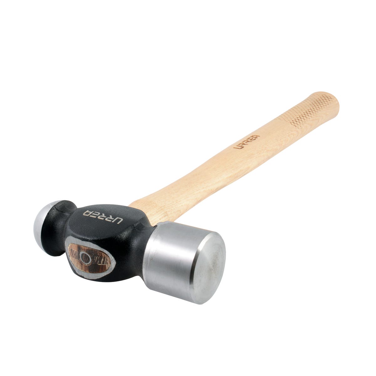 Martillo De Bola Maquinado Con Mango De Madera De 16, 24 Oz, Urrea 1324P