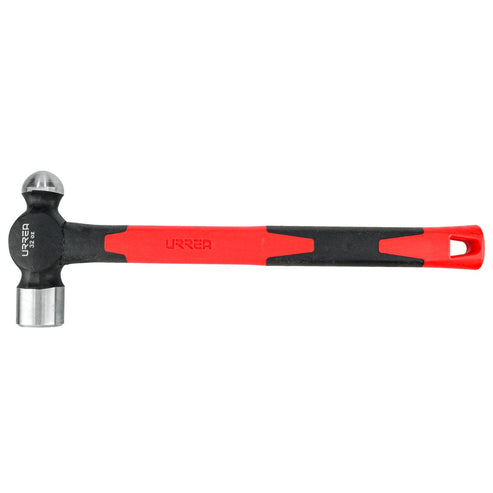 Martillo De Bola Maquinado Con Mango De Fibra De Vidrio Largo De 15", 32 oz Urrea 1332FV