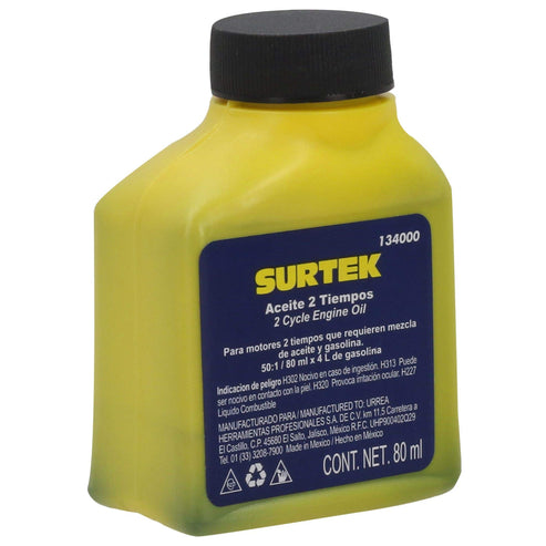 Aceite Semi Sintético Dos Tiempos, 80 ml, Surtek 134000