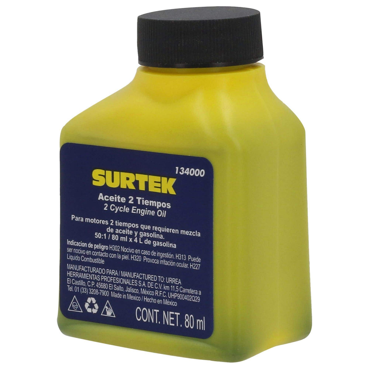 Aceite Semi Sintético Dos Tiempos, 80 ml, Surtek 134000