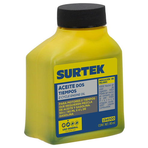 Aceite Semi Sintético Dos Tiempos, 80 ml, Surtek 134000