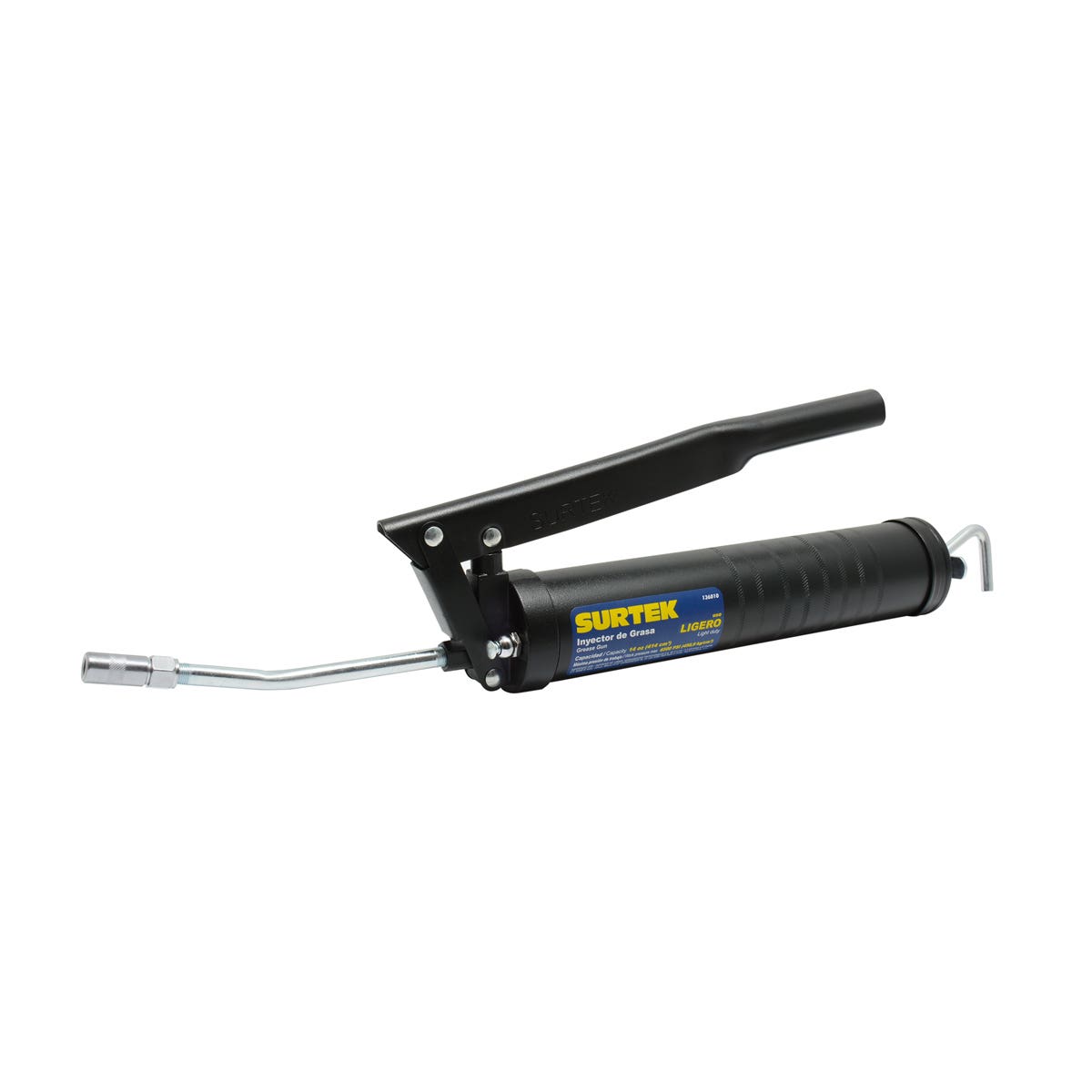 Inyector De Grasa A Dos Manos Ligero De 498 g, 6500 PSI, Surtek 136010