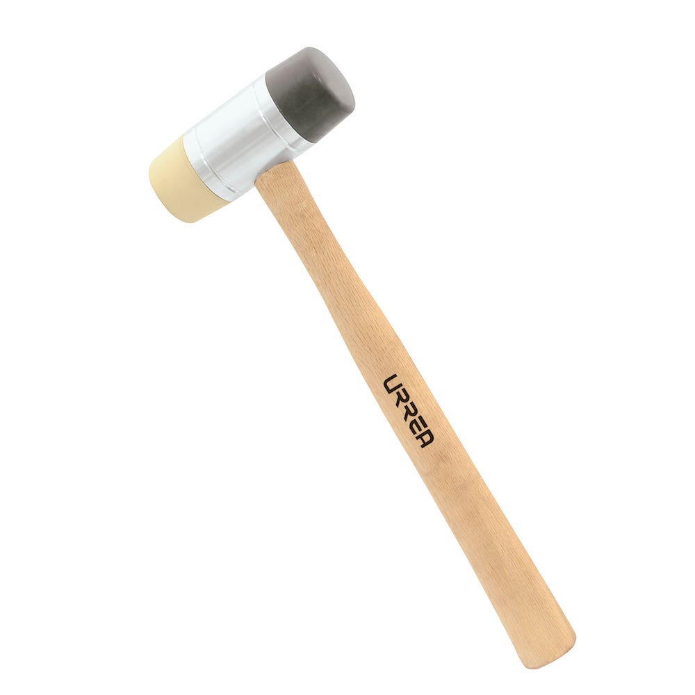 Martillo Con Tapas Plásticas Intercambiables Con Mango De Madera De 12-3/32", 13 oz Urrea 1364