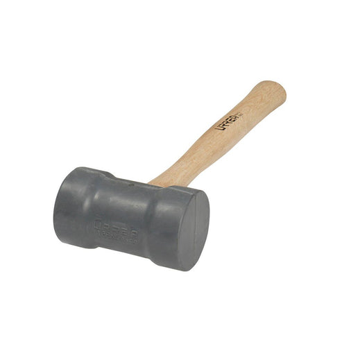 Mazo Con Cabeza De Hule Gris Con Mango De Madera 16, 22 Oz, Urrea 1368G