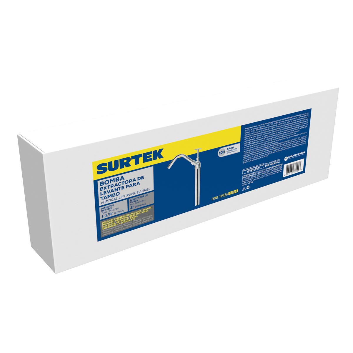 Bomba Extractora Vertical Para Lubricantes, Suministro 300 ml Por Ciclo, Surtek 137224