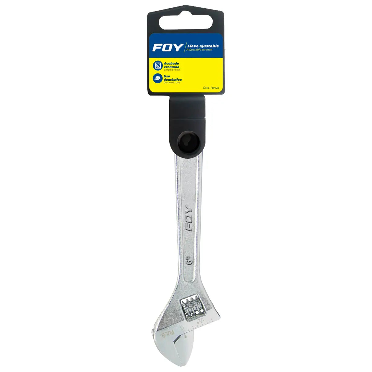 Llave Ajustable Cromada 6 3/4, Foy 140406