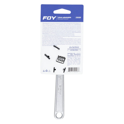 Llave Ajustable Cromada 6 3/4, Foy 140406