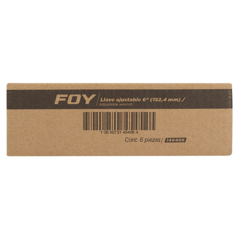 Llave Ajustable Cromada 6 3/4, Foy 140406