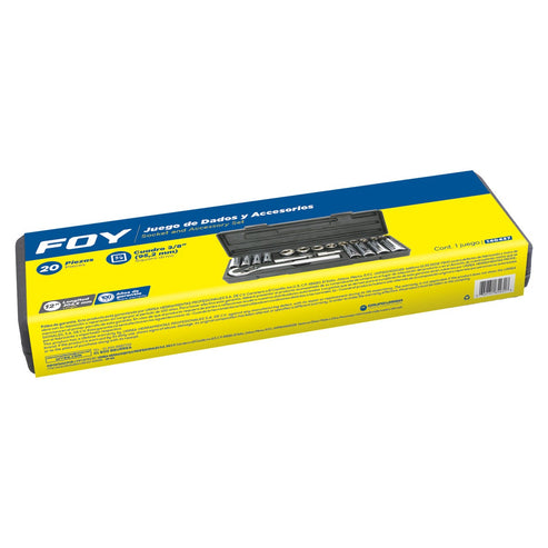 Juego De Dados Y Accesorios Cuadro De 3/8 Surtek 140437