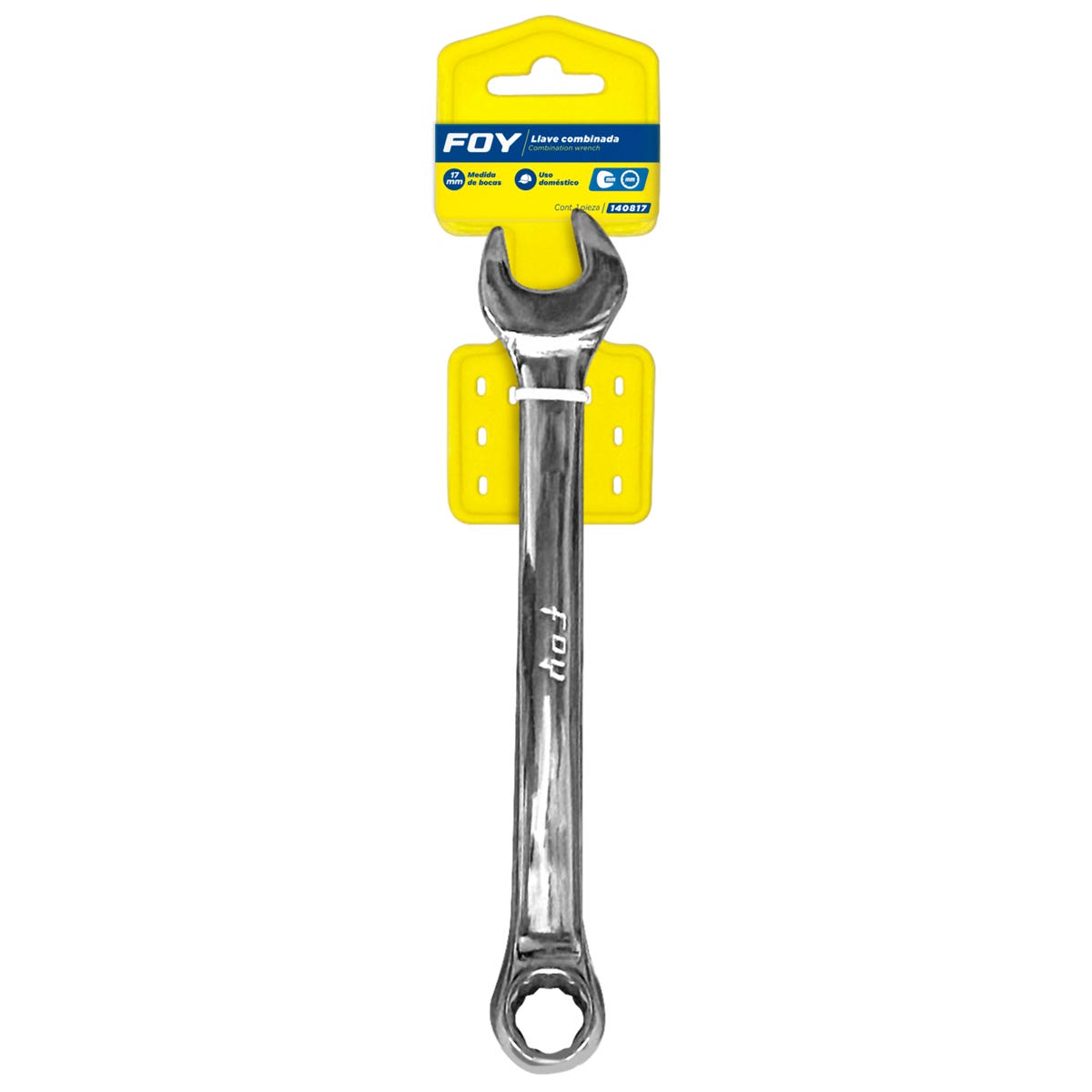 Llave Combinada Pulido Espejo Métrica, 12 Puntas, Foy 140817