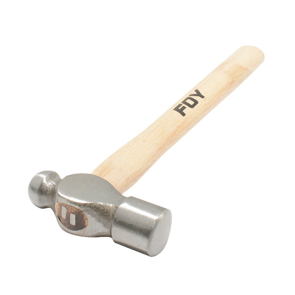 Martillo De Bola Pulido Con Mango De Madera De 14, 16 Oz, Foy 141832
