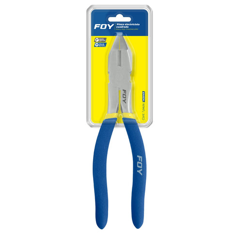 Pinza Para Electricista Con Mango Doble Plastisol Corte Lateral De 9, Foy 142043