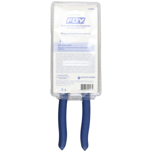 Pinza Para Electricista Con Mango Doble Plastisol Corte Lateral De 9, Foy 142043