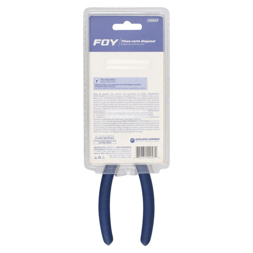 Pinza Para Electricista Con Mango Doble Plastisol Corte Diagonal De 7, Foy 142047
