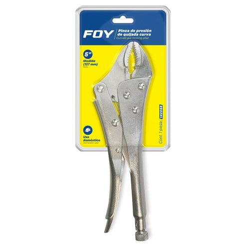 Pinza De Presión Quijada Curva De 5, Foy 142068