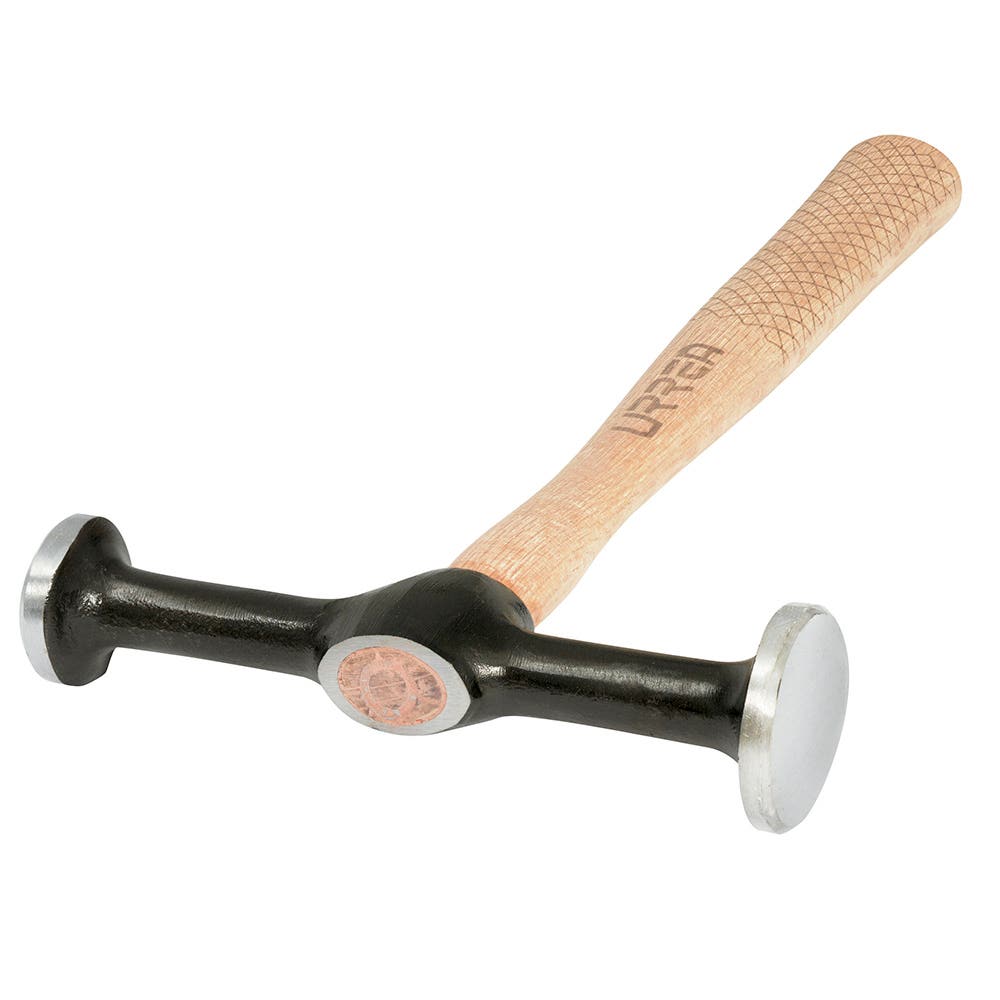 Martillo Para Laminero Con Mango De Madera De 12, Desabollador 2 Cabezas, Urrea 1421